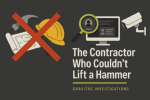 private investigator Kentucky workers compensation fraud investigation case study - Gravitas Investigations